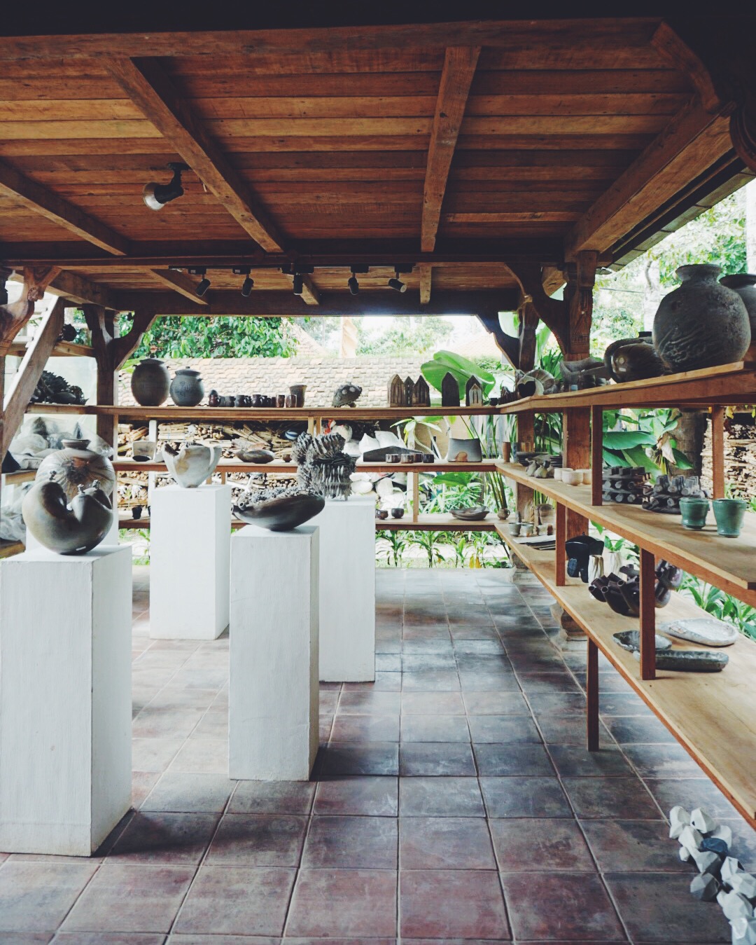 The gallery where artists in residence sell their wares.