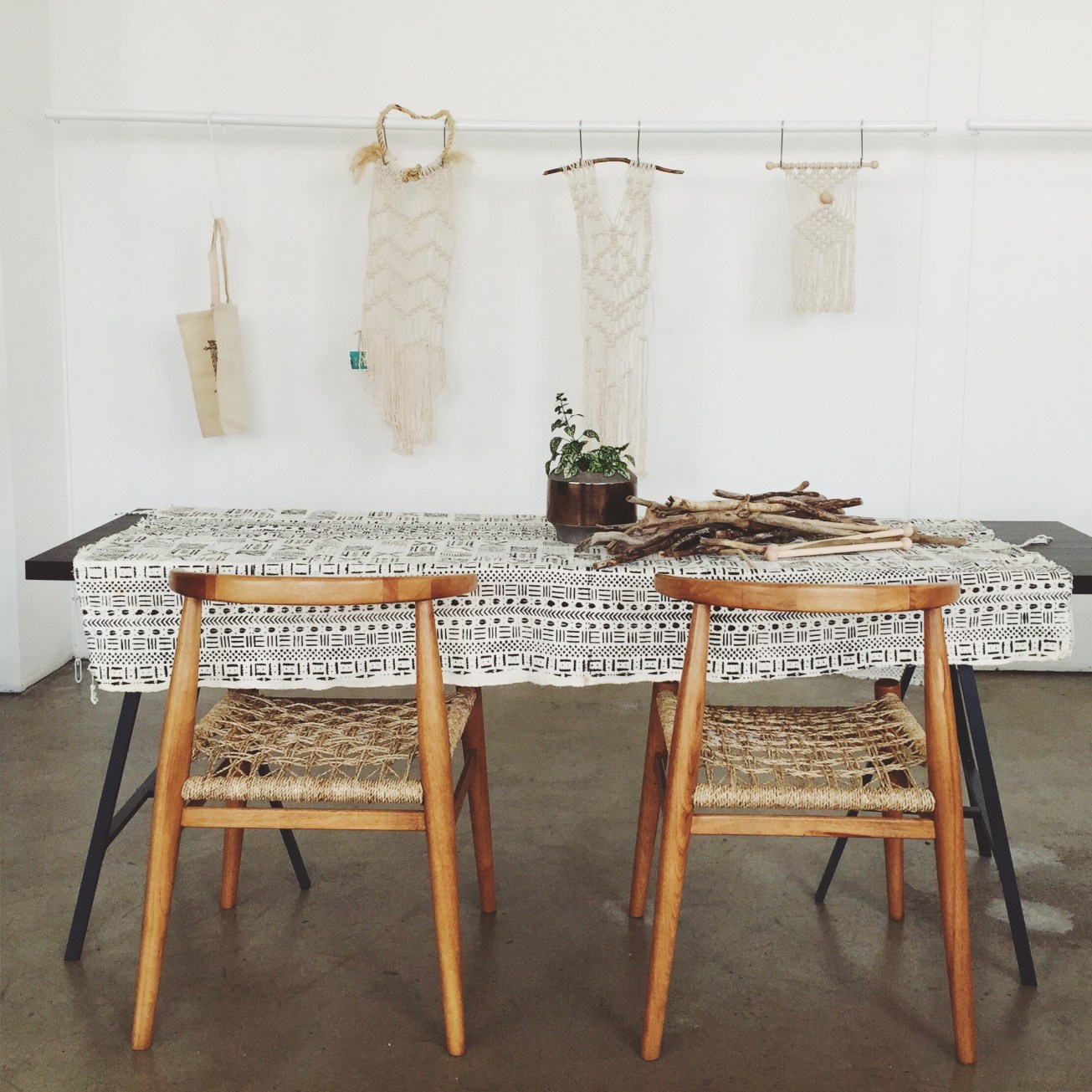 Before the class at True Collaborative Showroom