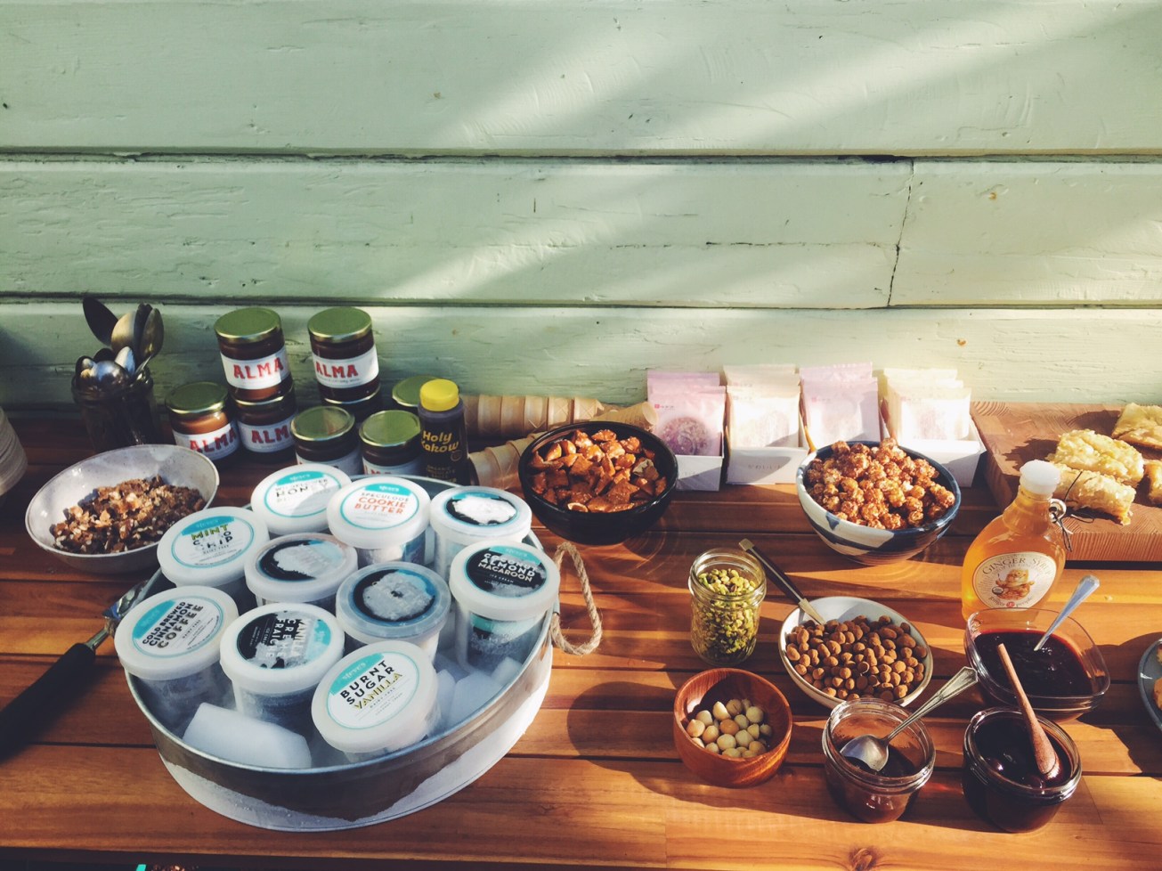 more ice cream. And so many toppings