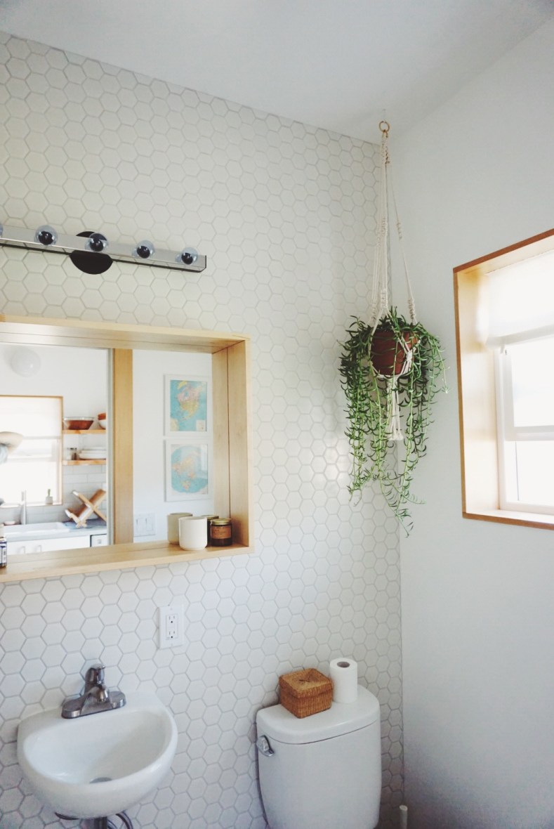 Macrame in the bathroom
