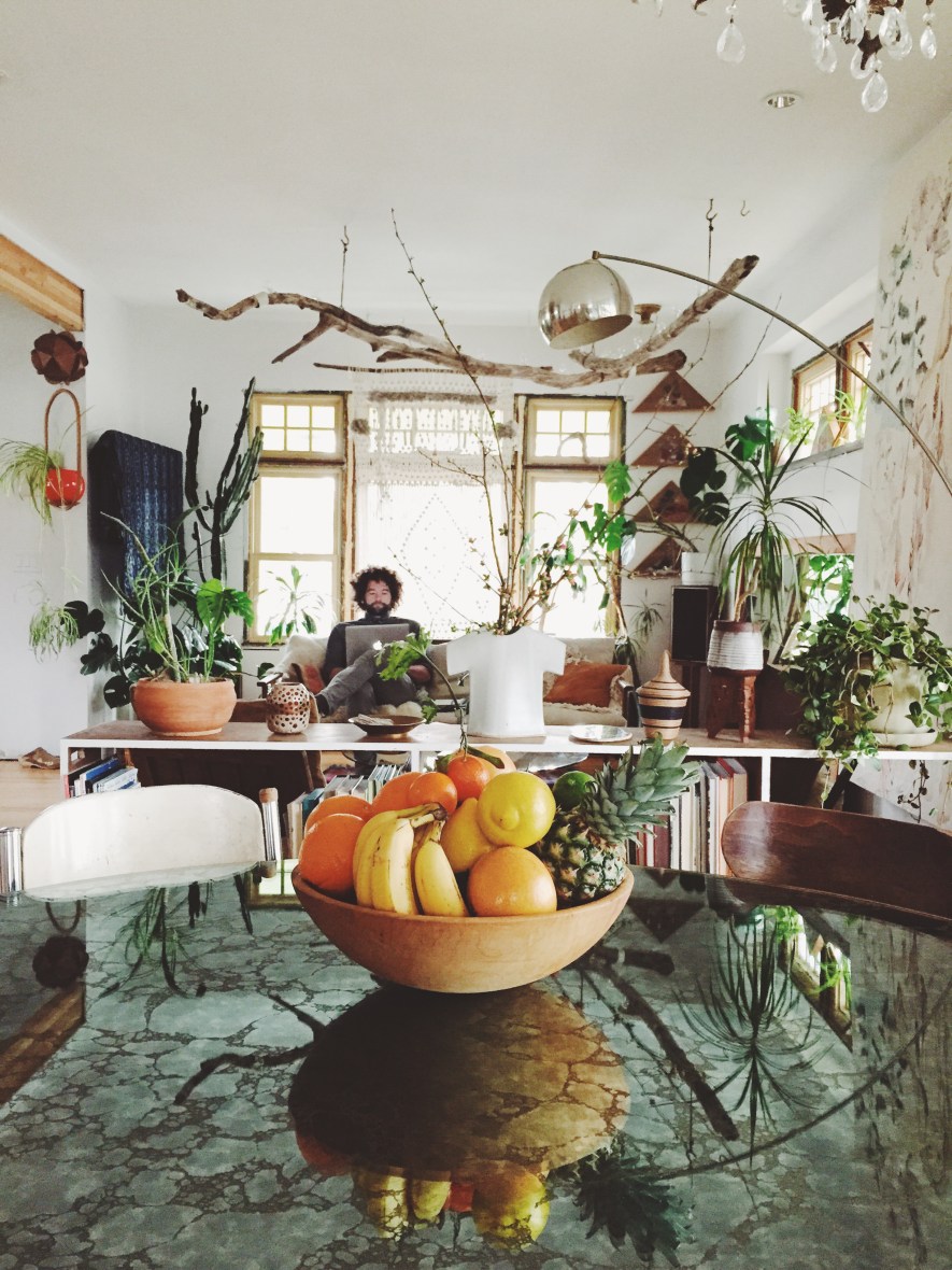 tropical fruit reflections